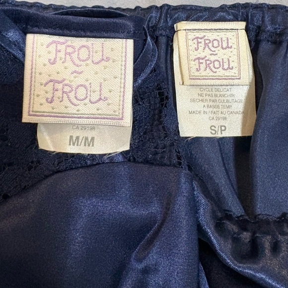Frou Frou Vintage Satin Lingerie Sleepwear set - Picture 4 of 5